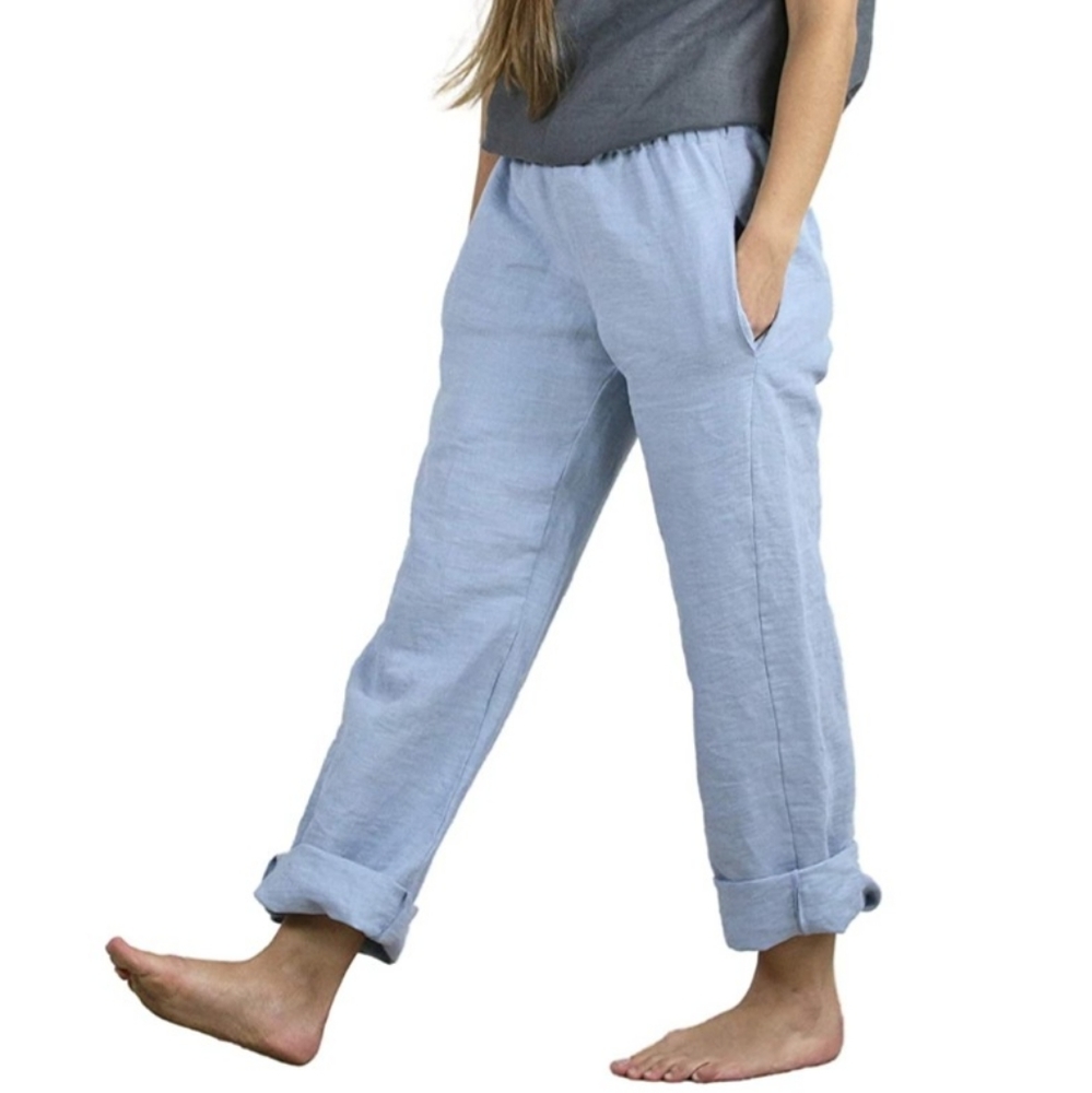 Light denim trousers